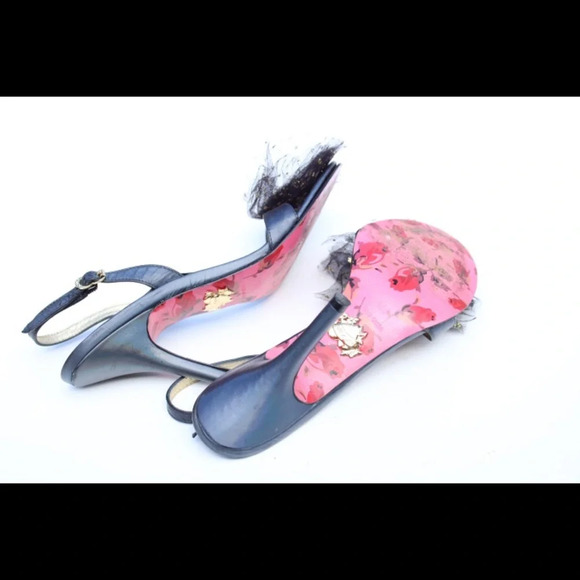 Betsey Johnson sling back heels - Picture 4 of 8